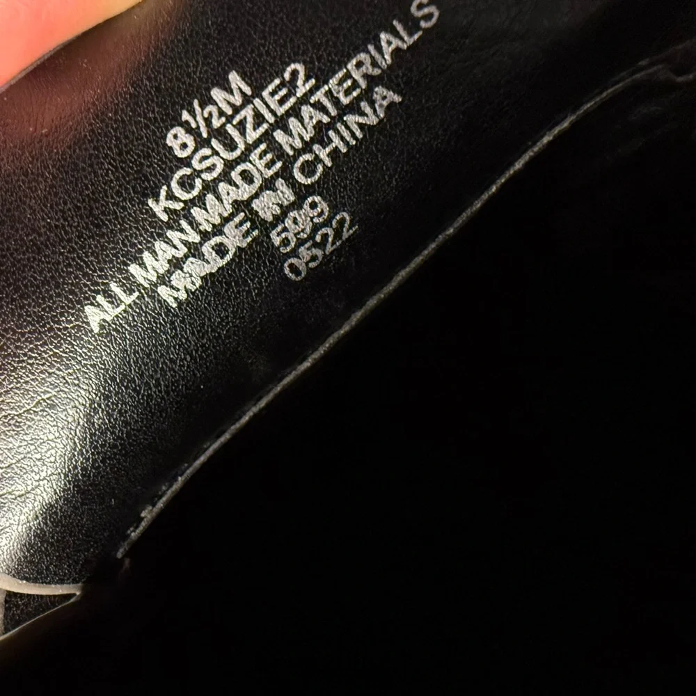 Calvin Klein Olive Green Patent ‘Suzie’ Loafers - Picture 6 of 7